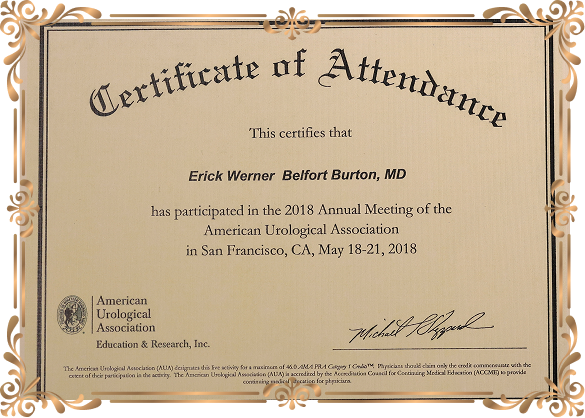 Certificado de la Universidad San Pablo